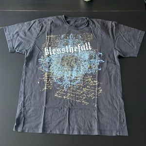 Men’s Band T-Shirt, Bless the Fall, L, Black.